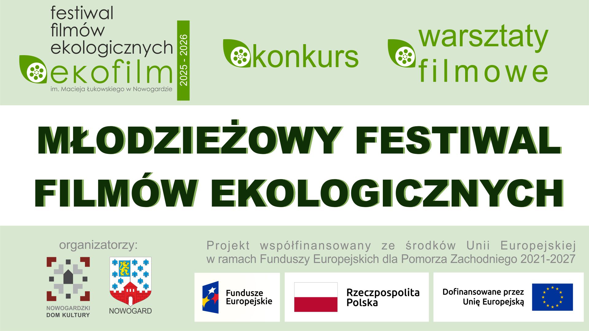 WARSZTATY I KONKURS PODCZAS MŁODZIEŻOWEGO FESTIWALU FILMÓW EKOLOGICZNYCH